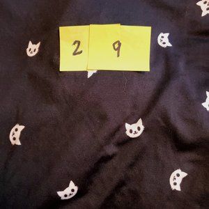 LLR Michelle Wrap Dress size 3x Black w. white cat heads